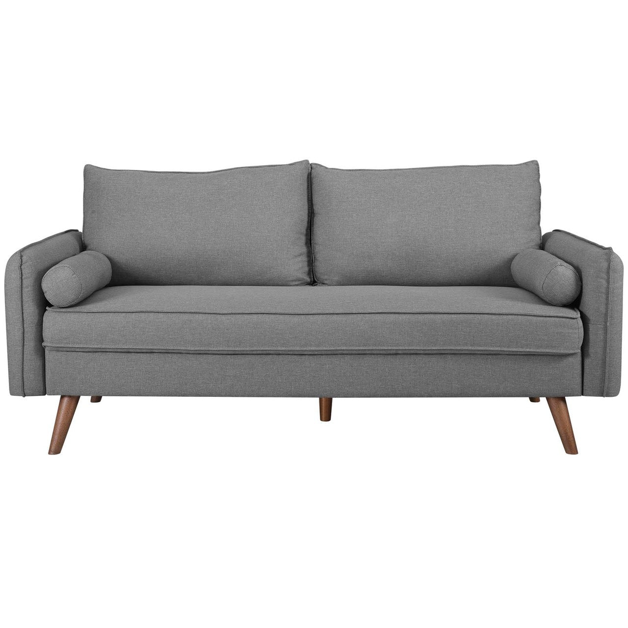 Revive Upholstered Fabric Sofa, Fabric, Light Grey Gray 14164