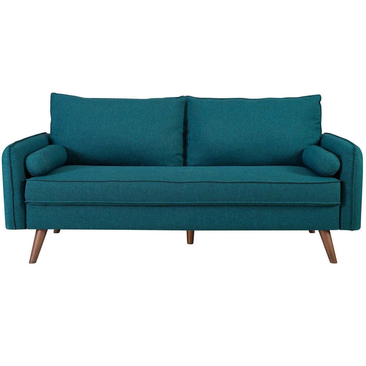 Revive Upholstered Fabric Sofa, Fabric, Aqua Blue 14165
