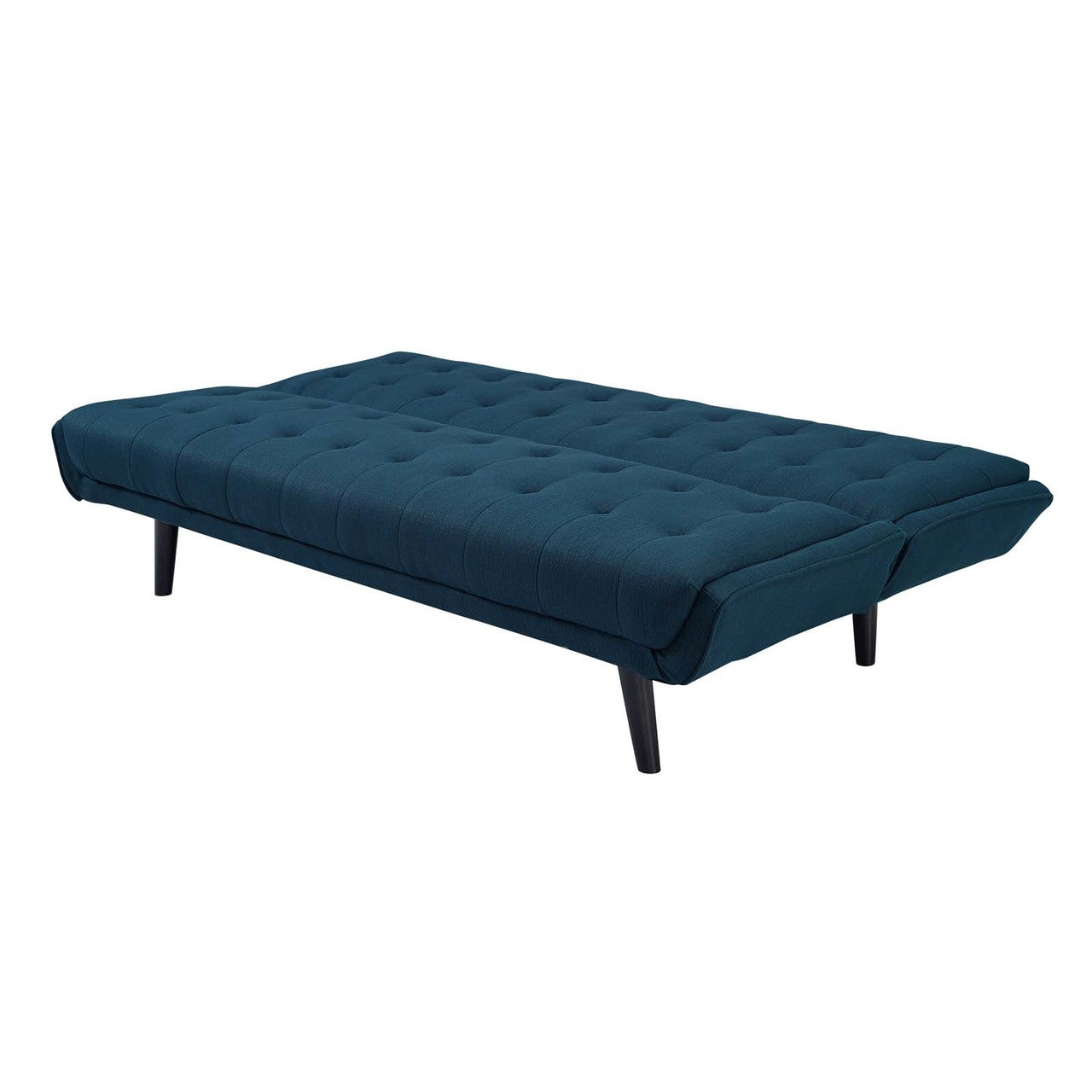 Glance Tufted Convertible Fabric Sofa Bed, Fabric, Navy Blue 15045