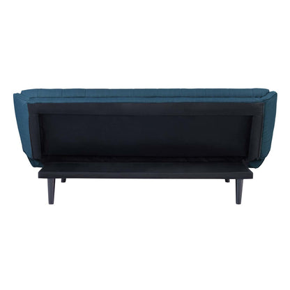 Glance Tufted Convertible Fabric Sofa Bed, Fabric, Navy Blue 15045