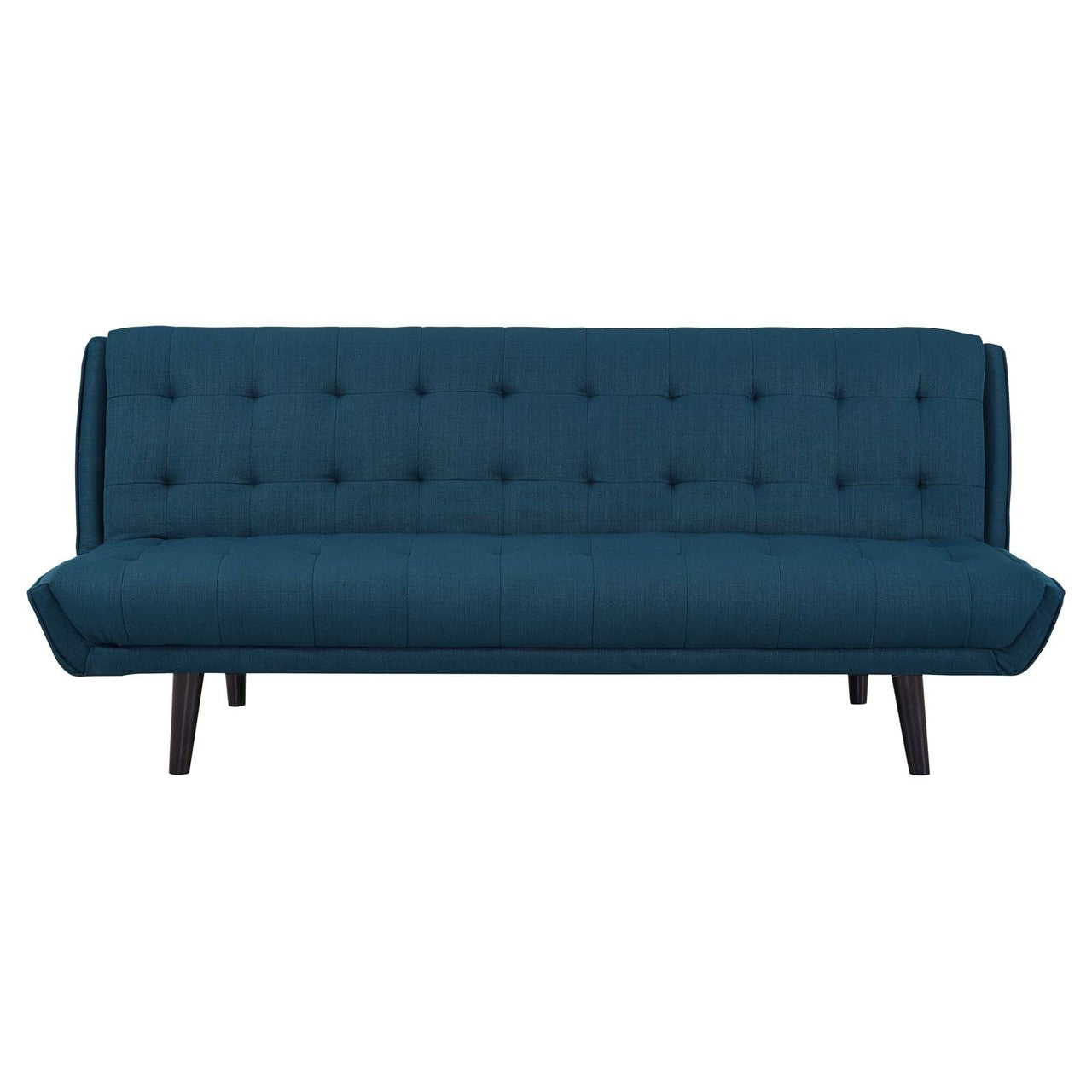 Glance Tufted Convertible Fabric Sofa Bed, Fabric, Navy Blue 15045
