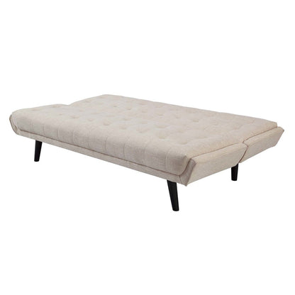 Glance Tufted Convertible Fabric Sofa Bed, Fabric, Beige 15046