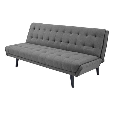 Glance Tufted Convertible Fabric Sofa Bed, Fabric, Grey Gray 15047
