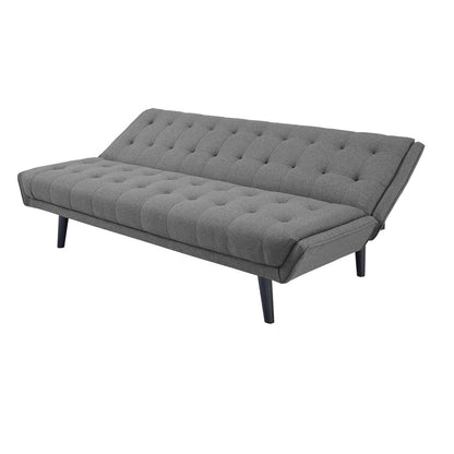 Glance Tufted Convertible Fabric Sofa Bed, Fabric, Grey Gray 15047