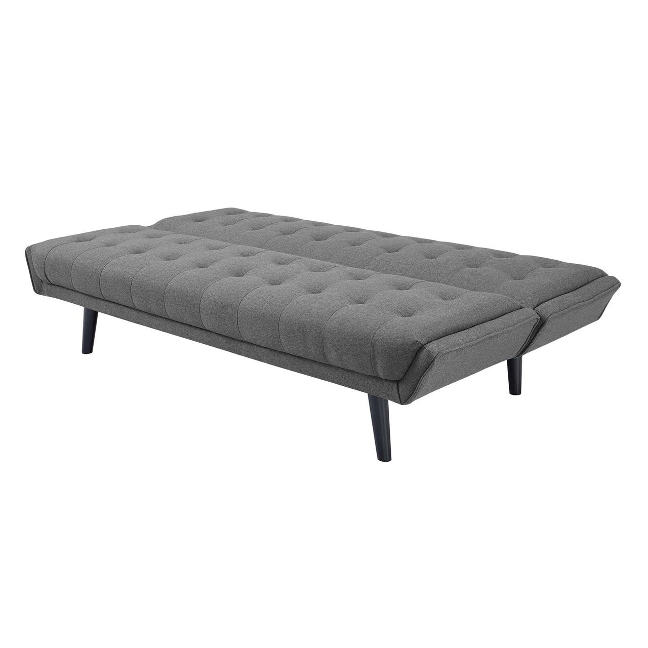Glance Tufted Convertible Fabric Sofa Bed, Fabric, Grey Gray 15047