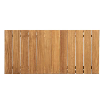 Bayport 4 Piece Outdoor Patio Teak Set, Wood, White Natural 14186