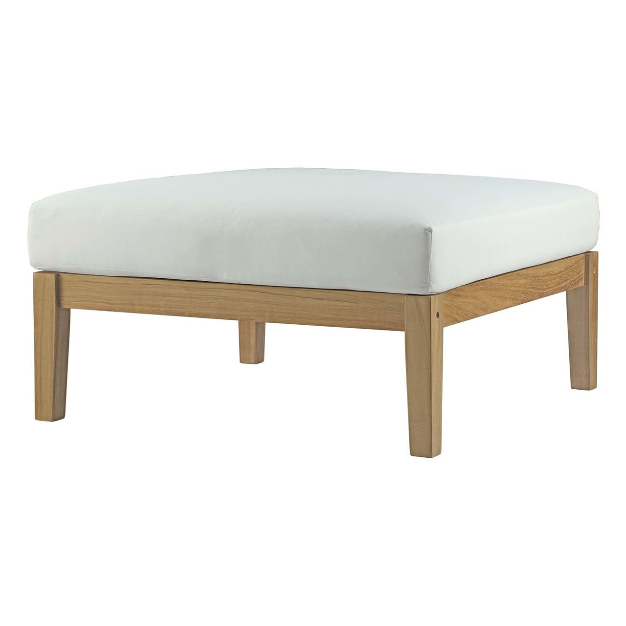 Bayport 5 Piece Outdoor Patio Teak Set, Wood, White Natural 14188
