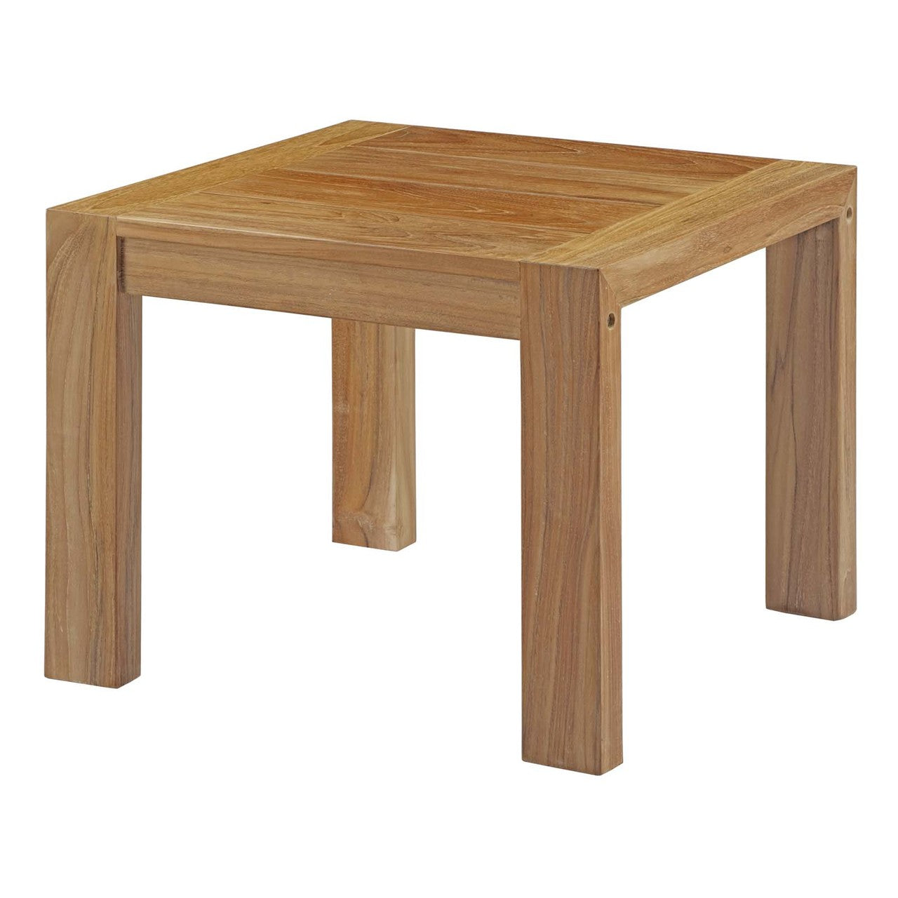 Bayport 5 Piece Outdoor Patio Teak Set, Wood, White Natural 14188