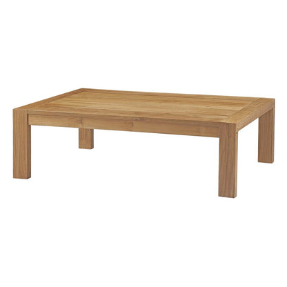 Upland 3 Piece Outdoor Patio Teak Set, Wood, White Natural 14189