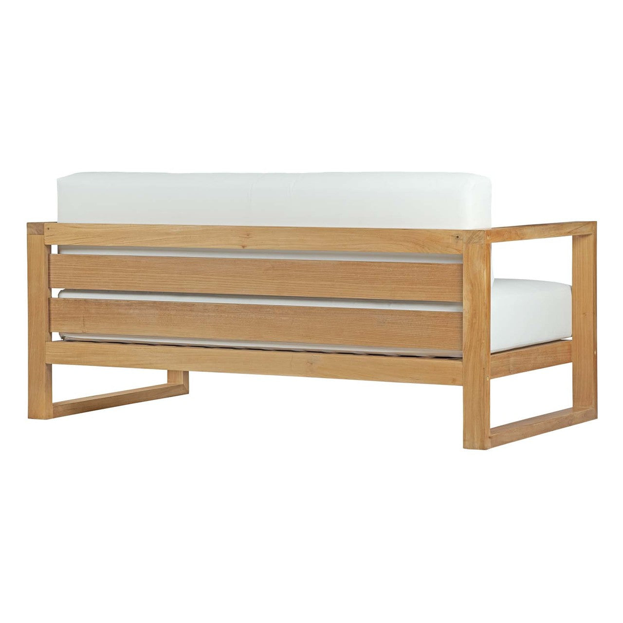 Upland 8 Piece Outdoor Patio Teak Set, Wood, White Natural 14192