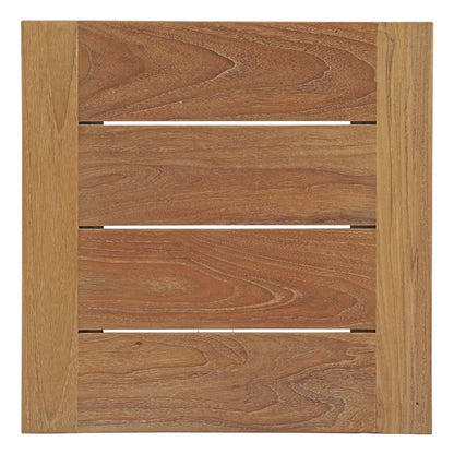 Upland 3 Piece Outdoor Patio Teak Set, Wood, White Natural 14194
