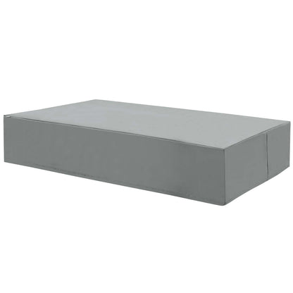 Immerse Convene / Sojourn / Summon Double Chaise Outdoor Patio Furniture Cover, Fabric, Grey Gray, 17273