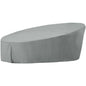 Immerse Convene / Sojourn / Summon Daybed Outdoor Patio Furniture Cover, Fabric, Grey Gray, 17274
