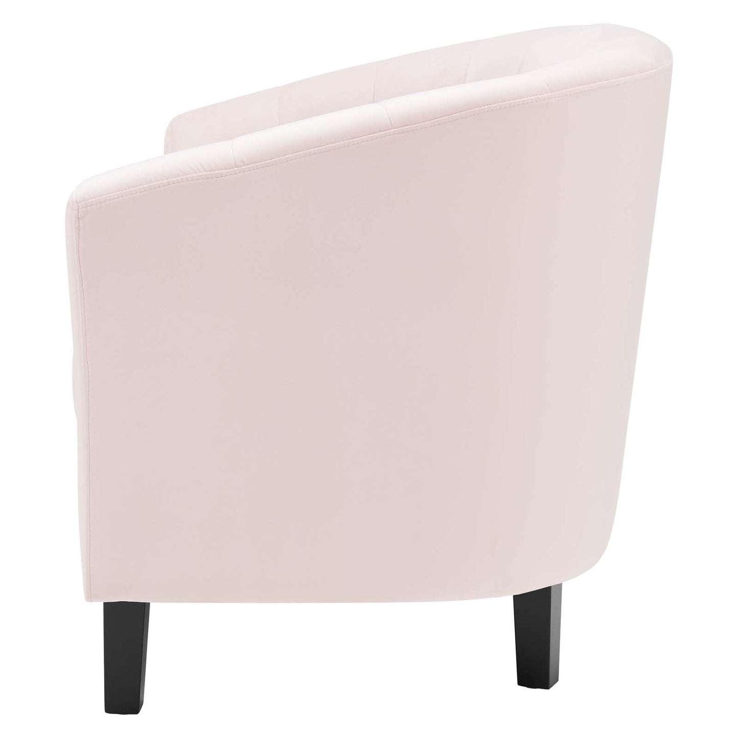 Prospect Channel Tufted Performance Velvet Loveseat, Velvet, Pink, 18153