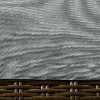 Immerse Convene / Sojourn / Summon Coffee Table Outdoor Patio Furniture Cover, Fabric, Grey Gray, 17279