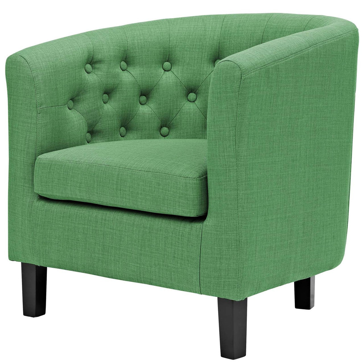 Prospect 2 Piece Upholstered Fabric Loveseat and Armchair Set, Fabric, Green 14198
