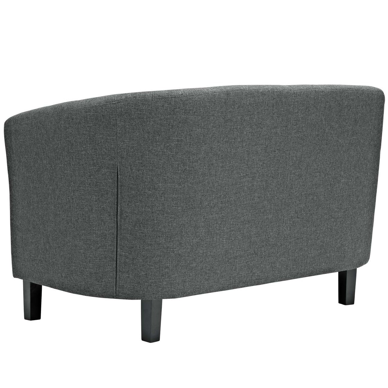 Prospect 2 Piece Upholstered Fabric Loveseat and Armchair Set, Fabric, Grey Gray 14199