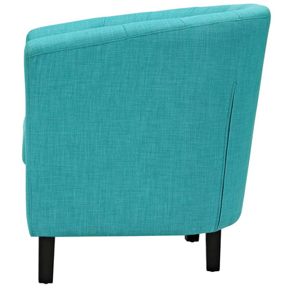 Prospect 2 Piece Upholstered Fabric Loveseat and Armchair Set, Fabric, Blue 14203