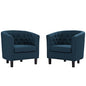 Prospect 2 Piece Upholstered Fabric Armchair Set, Fabric, Navy Blue 14215