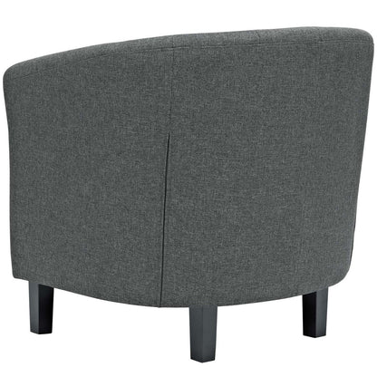 Prospect 2 Piece Upholstered Fabric Armchair Set, Fabric, Grey Gray 14219