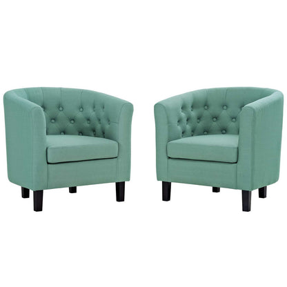Prospect 2 Piece Upholstered Fabric Armchair Set, Fabric, Blue 14220