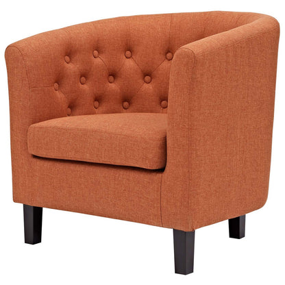 Prospect 2 Piece Upholstered Fabric Armchair Set, Fabric, Orange 14222