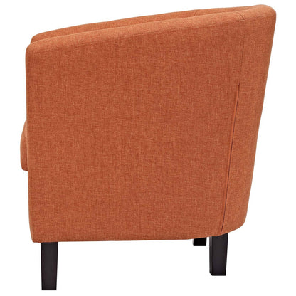 Prospect 2 Piece Upholstered Fabric Armchair Set, Fabric, Orange 14222