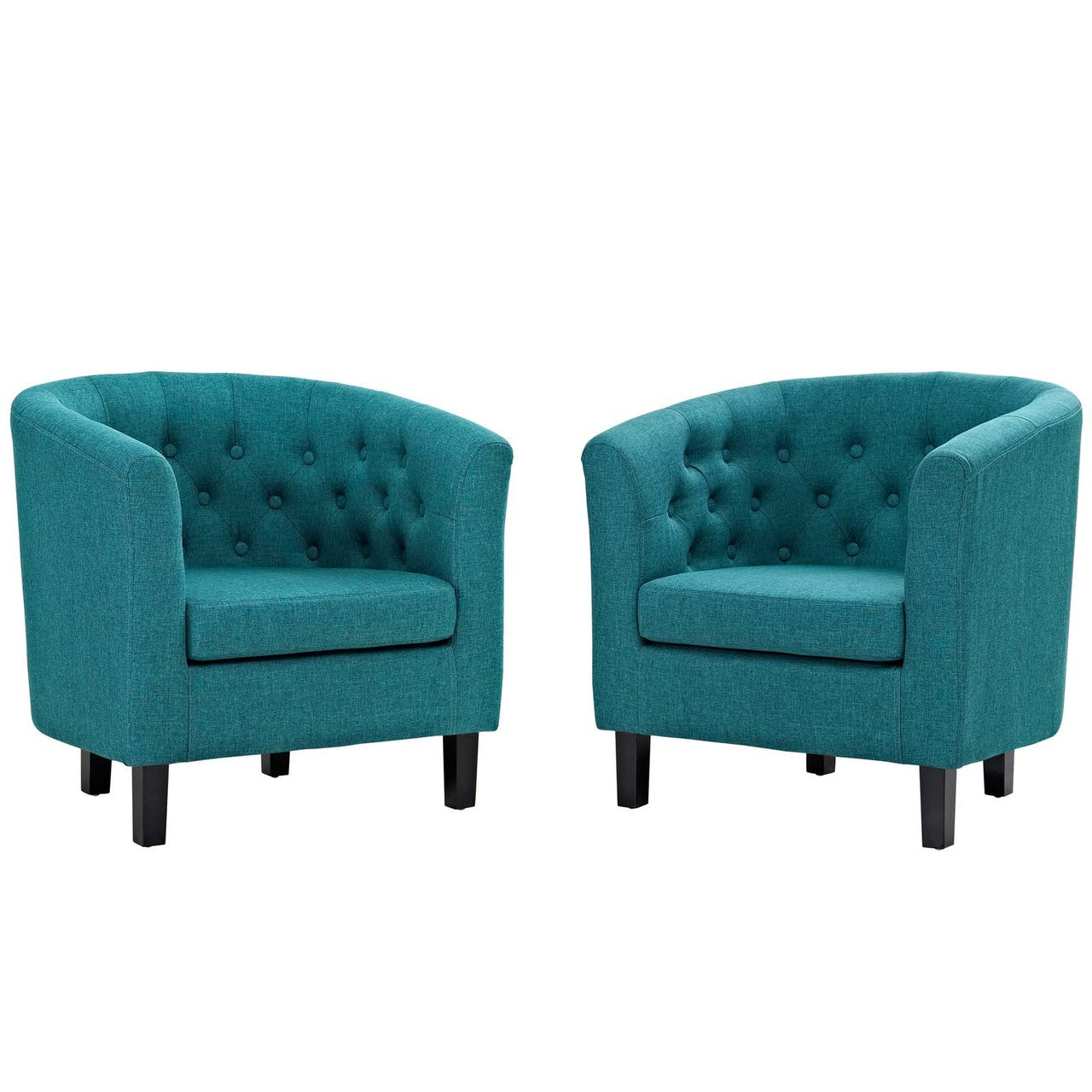 Prospect 2 Piece Upholstered Fabric Armchair Set, Fabric, Aqua Blue 14224