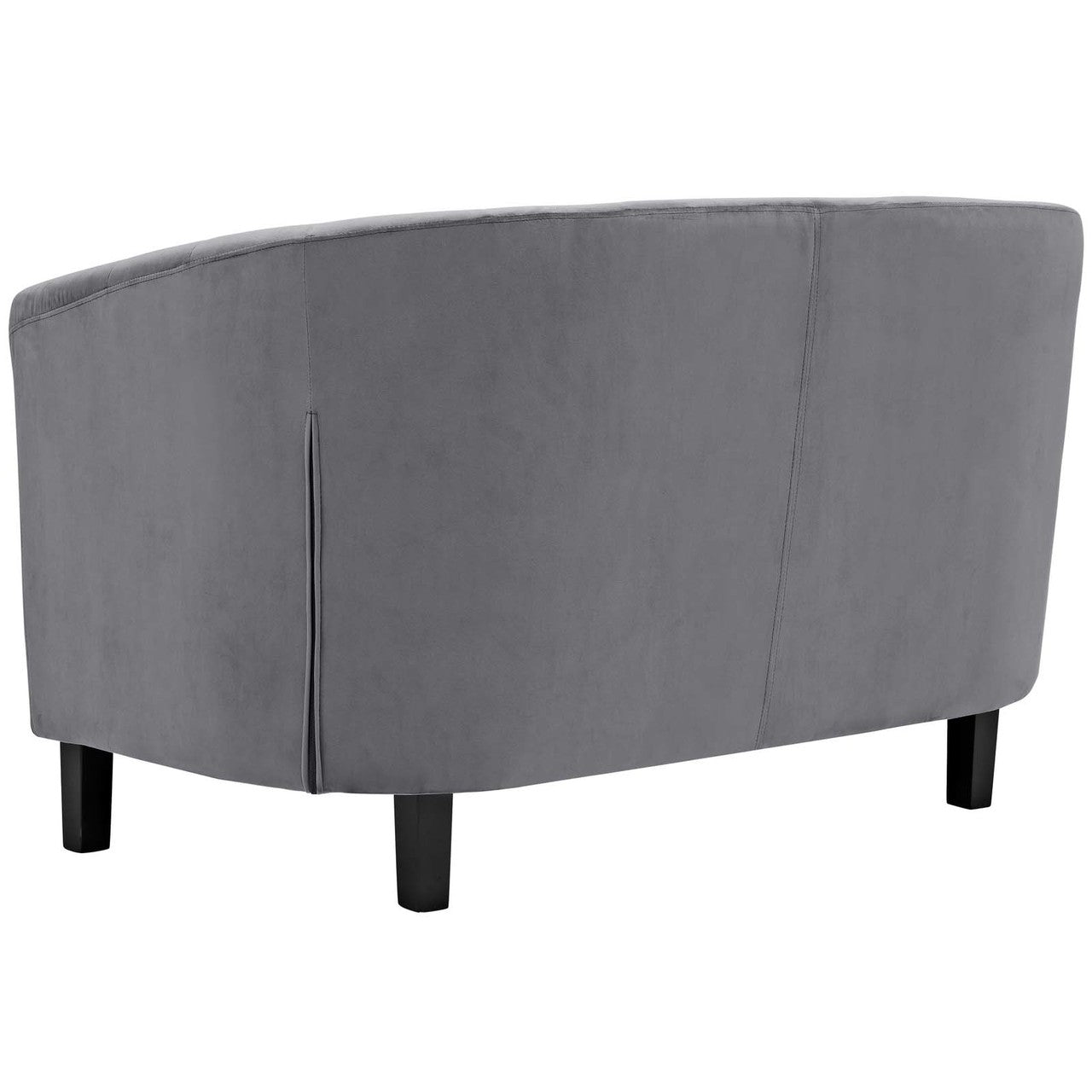 Prospect 3 Piece Velvet Loveseat and Armchair Set, Velvet Fabric, Grey Gray 14226