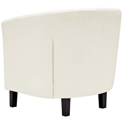 Prospect 2 Piece Velvet Armchair Set, Velvet Fabric, Ivory White 14232