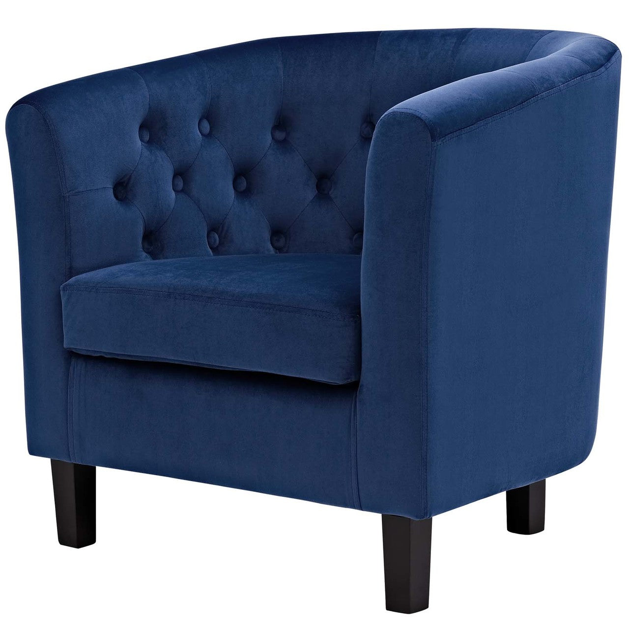 Prospect 2 Piece Velvet Armchair Set, Velvet Fabric, Navy Blue 14233