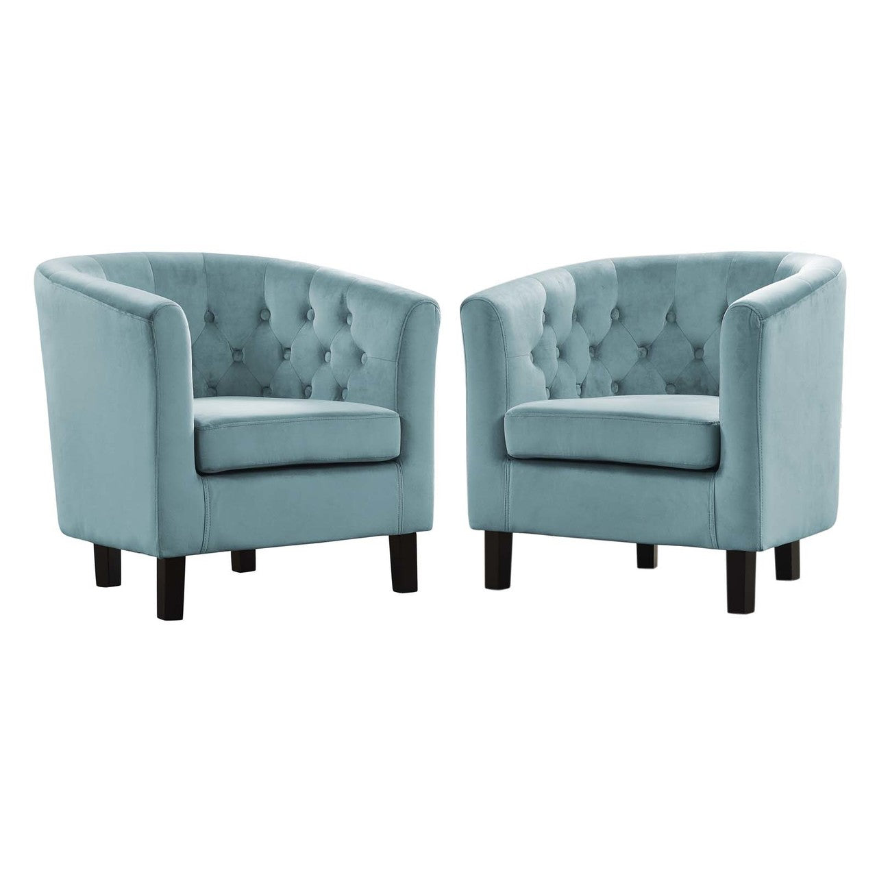 Prospect 2 Piece Velvet Armchair Set, Velvet Fabric, Blue 14234