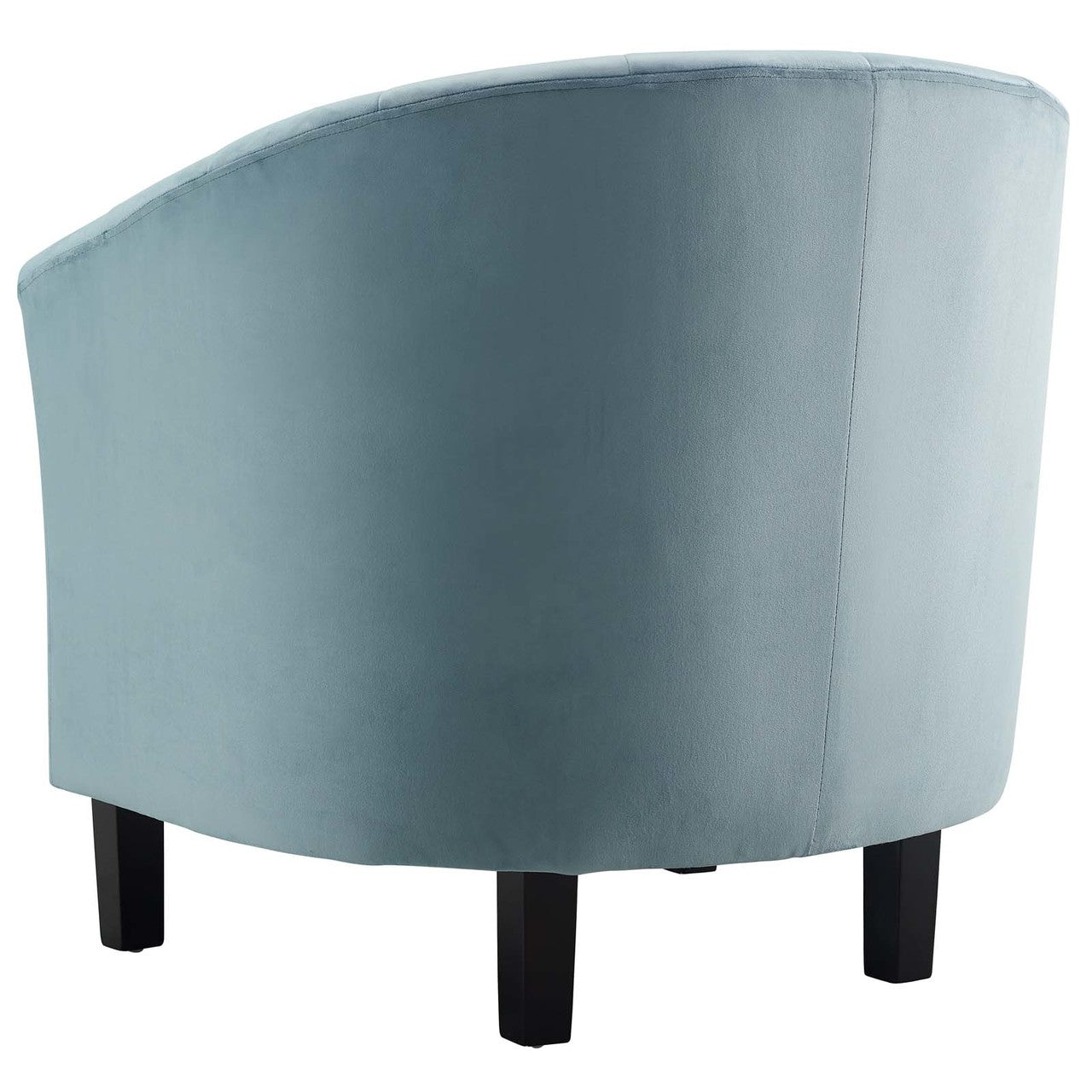 Prospect Channel Tufted Upholstered Velvet Armchair, Velvet Fabric, Light Blue 15057