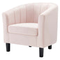 Prospect Channel Tufted Performance Velvet Armchair, Velvet, Pink, 18154
