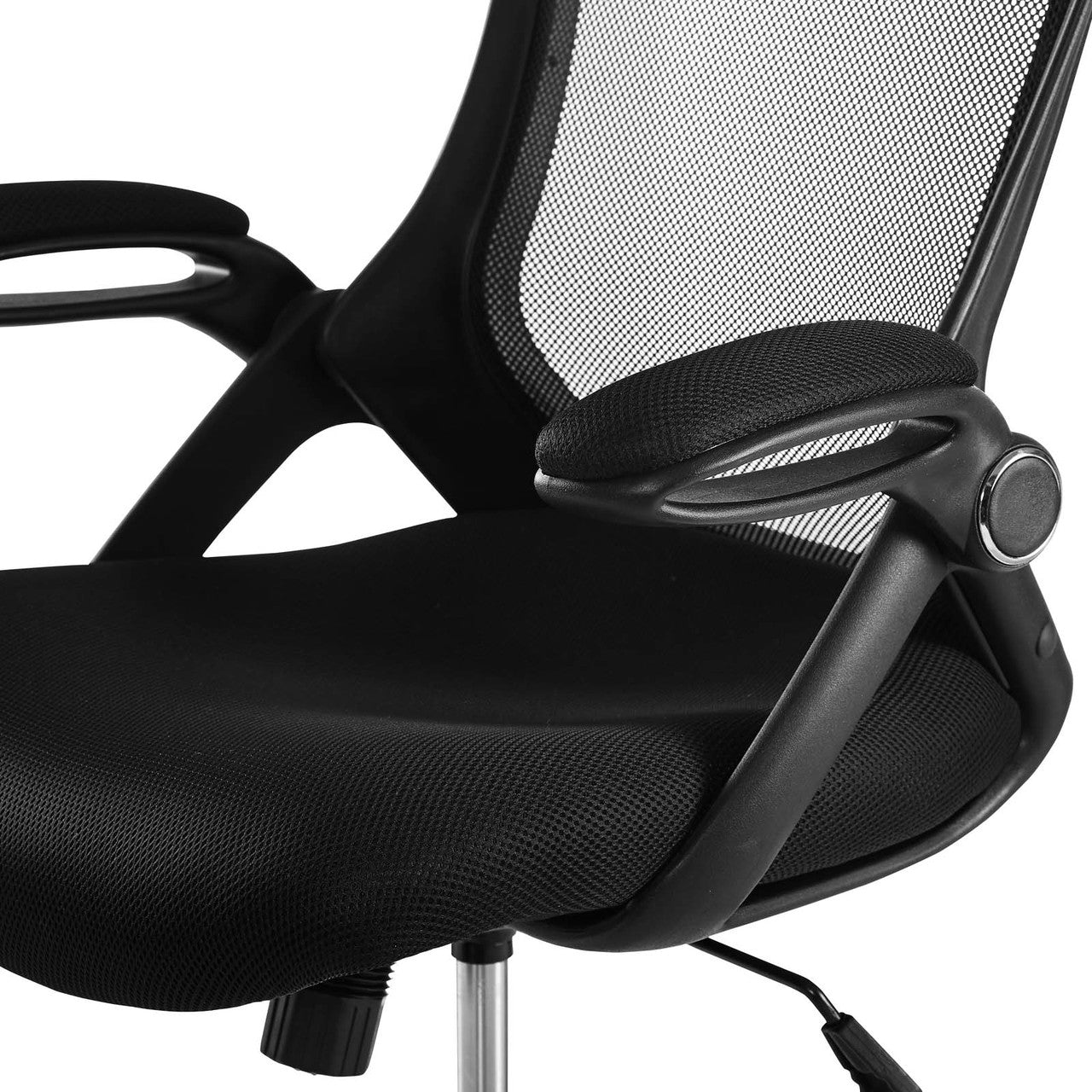 Assert Mesh Drafting Chair, Fabric, Black 15061
