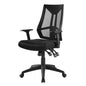 Extol Mesh Office Chair, Fabric, Black 15062