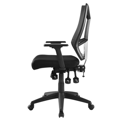 Extol Mesh Office Chair, Fabric, Black 15062