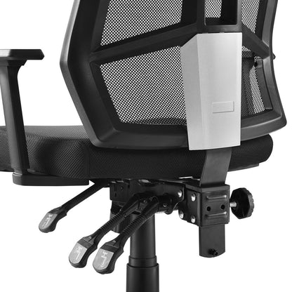 Extol Mesh Office Chair, Fabric, Black 15062