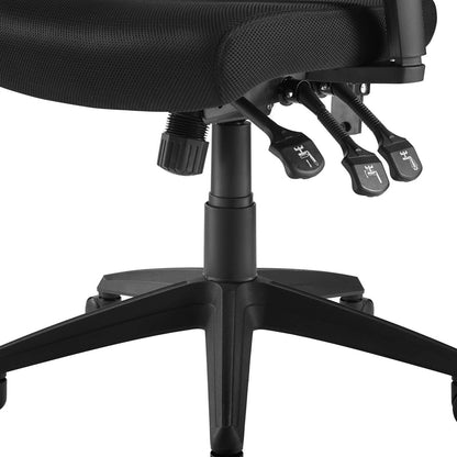 Extol Mesh Office Chair, Fabric, Black 15062