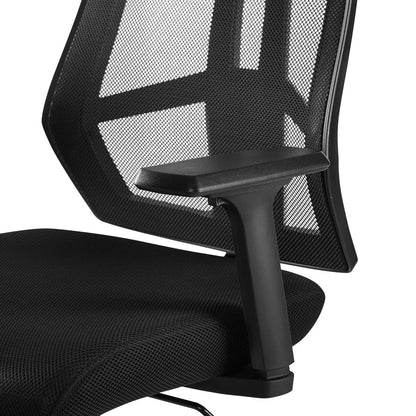 Extol Mesh Drafting Chair, Fabric, Black 15063