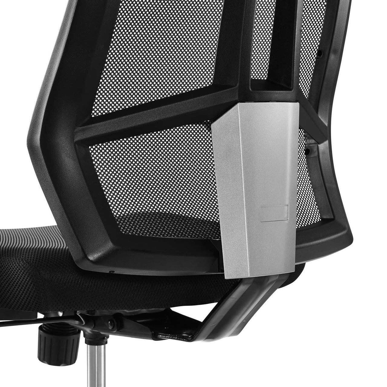 Extol Mesh Drafting Chair, Fabric, Black 15063