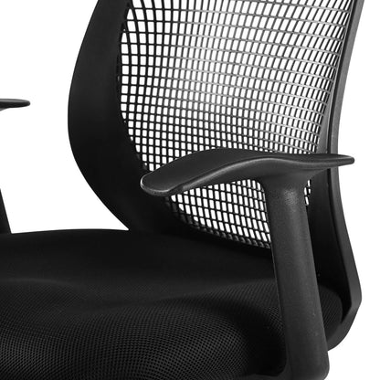 Intrepid Mesh Drafting Chair, Fabric, Black 15064