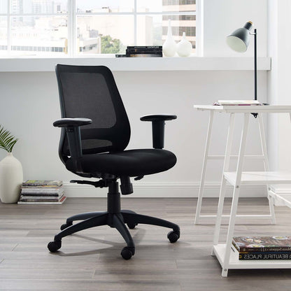 Forge Mesh Office Chair, Fabric, Black 15065