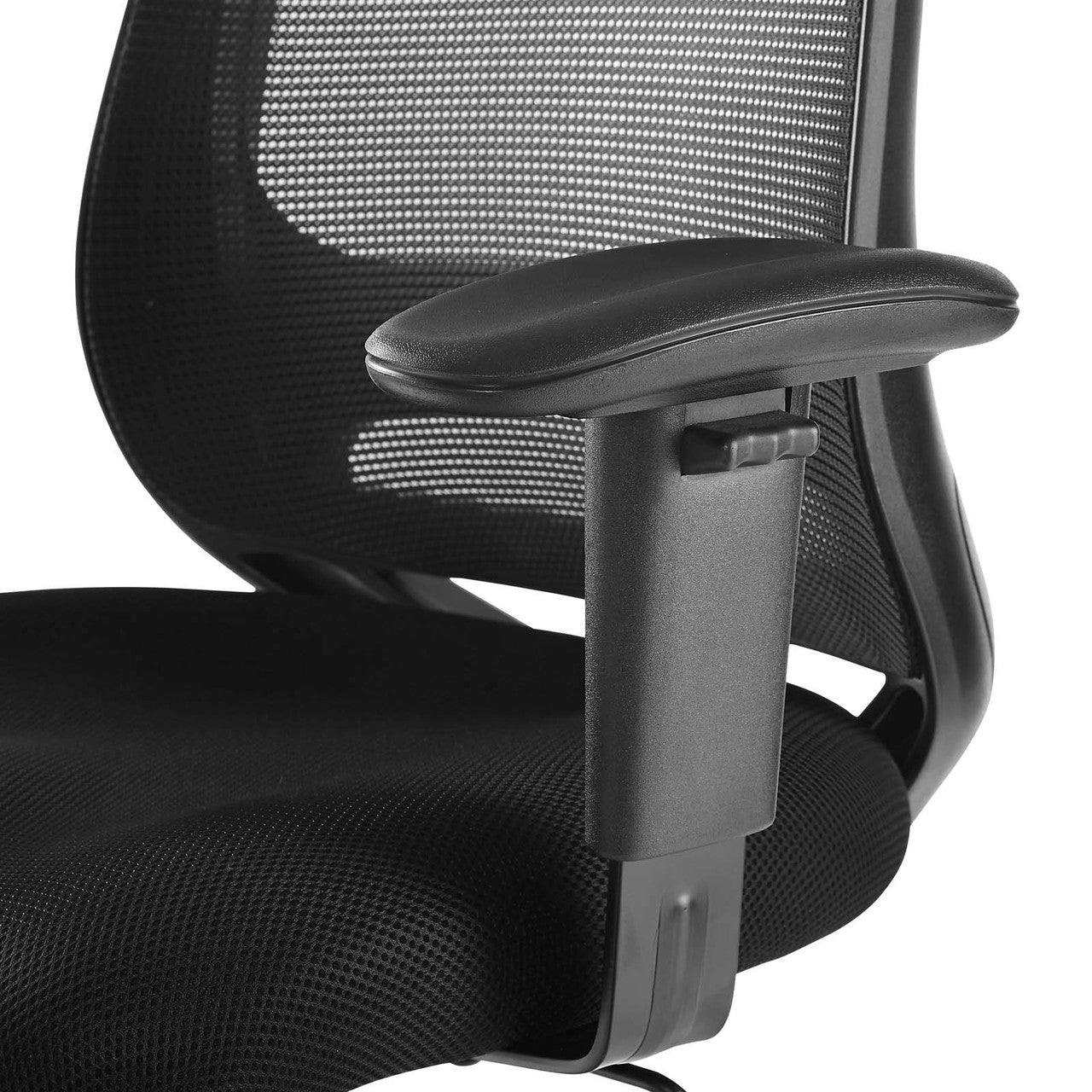 Forge Mesh Drafting Chair, Fabric, Black 15066