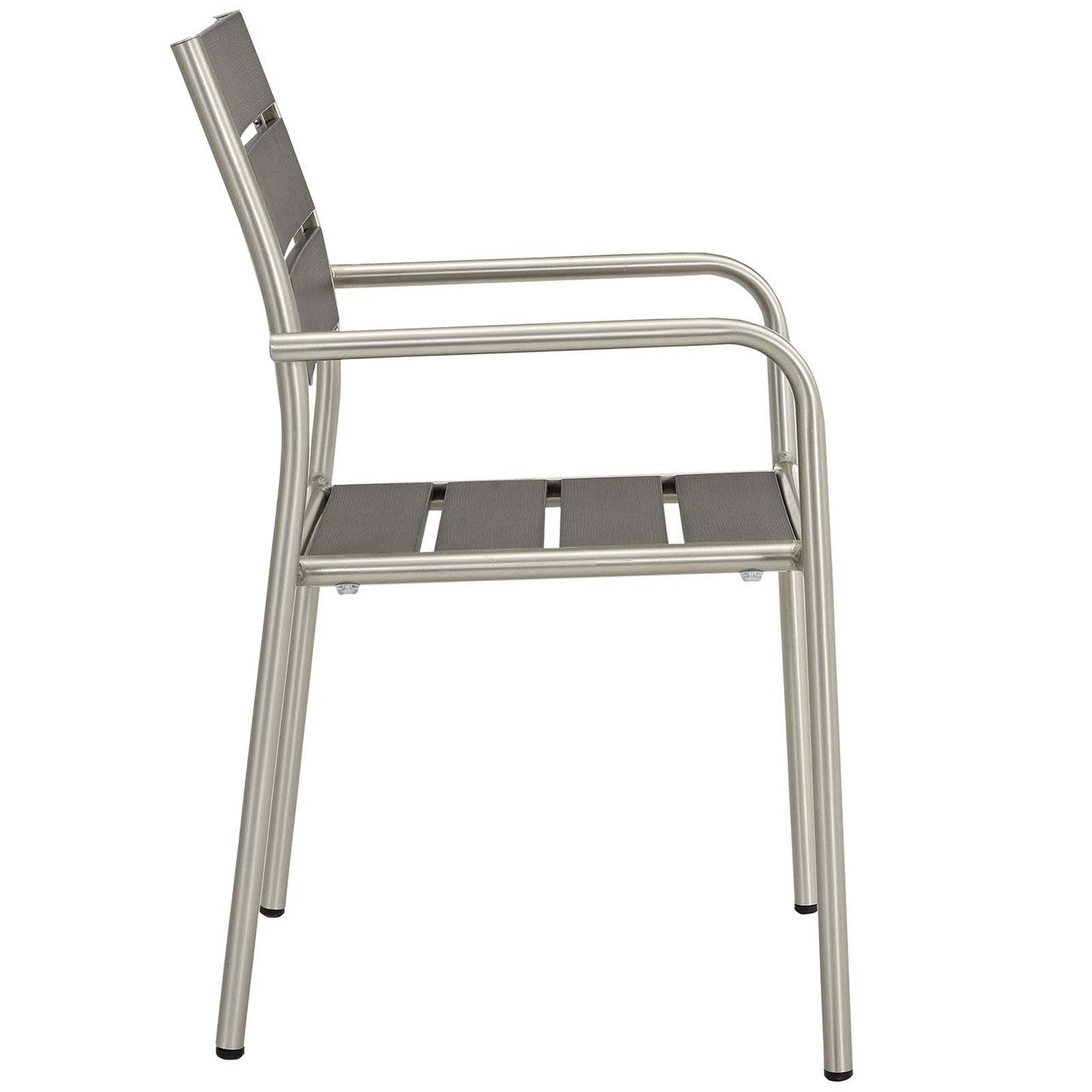Shore 7 Piece Outdoor Patio Aluminum Outdoor Dining Set, Aluminum Metal Steel, Grey Gray 14246