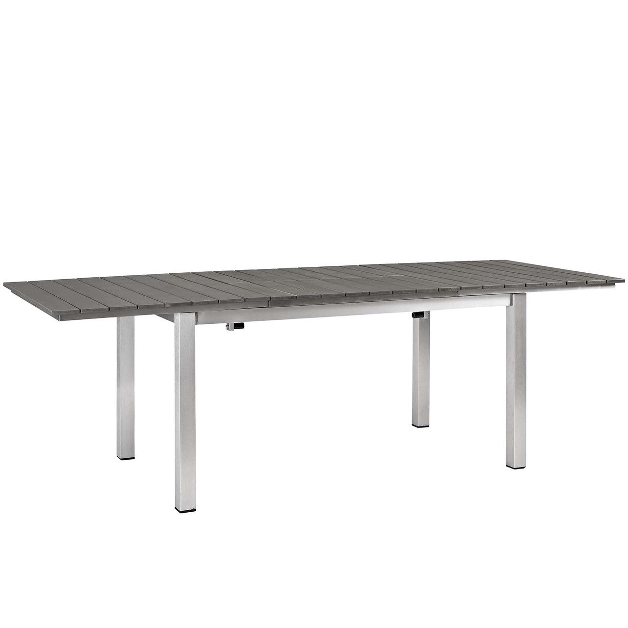 Shore 7 Piece Outdoor Patio Aluminum Outdoor Dining Set, Aluminum Metal Steel, Grey Gray 14246