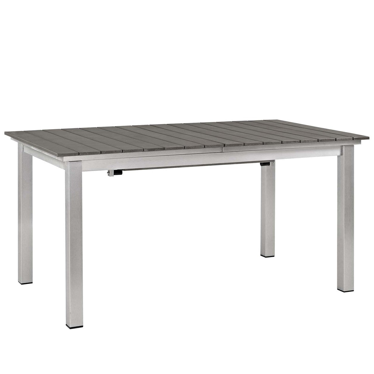 Shore 9 Piece Outdoor Patio Aluminum Outdoor Dining Set, Aluminum Metal Steel, Grey Gray 14248