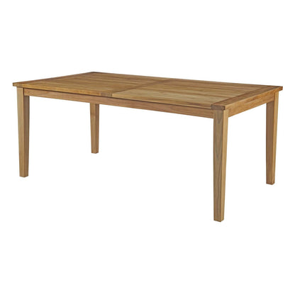 Marina 9 Piece Outdoor Patio Teak Outdoor Dining Set, Wood, Natural 14251