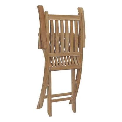 Marina 7 Piece Outdoor Patio Teak Outdoor Dining Set, Wood, Natural 14253