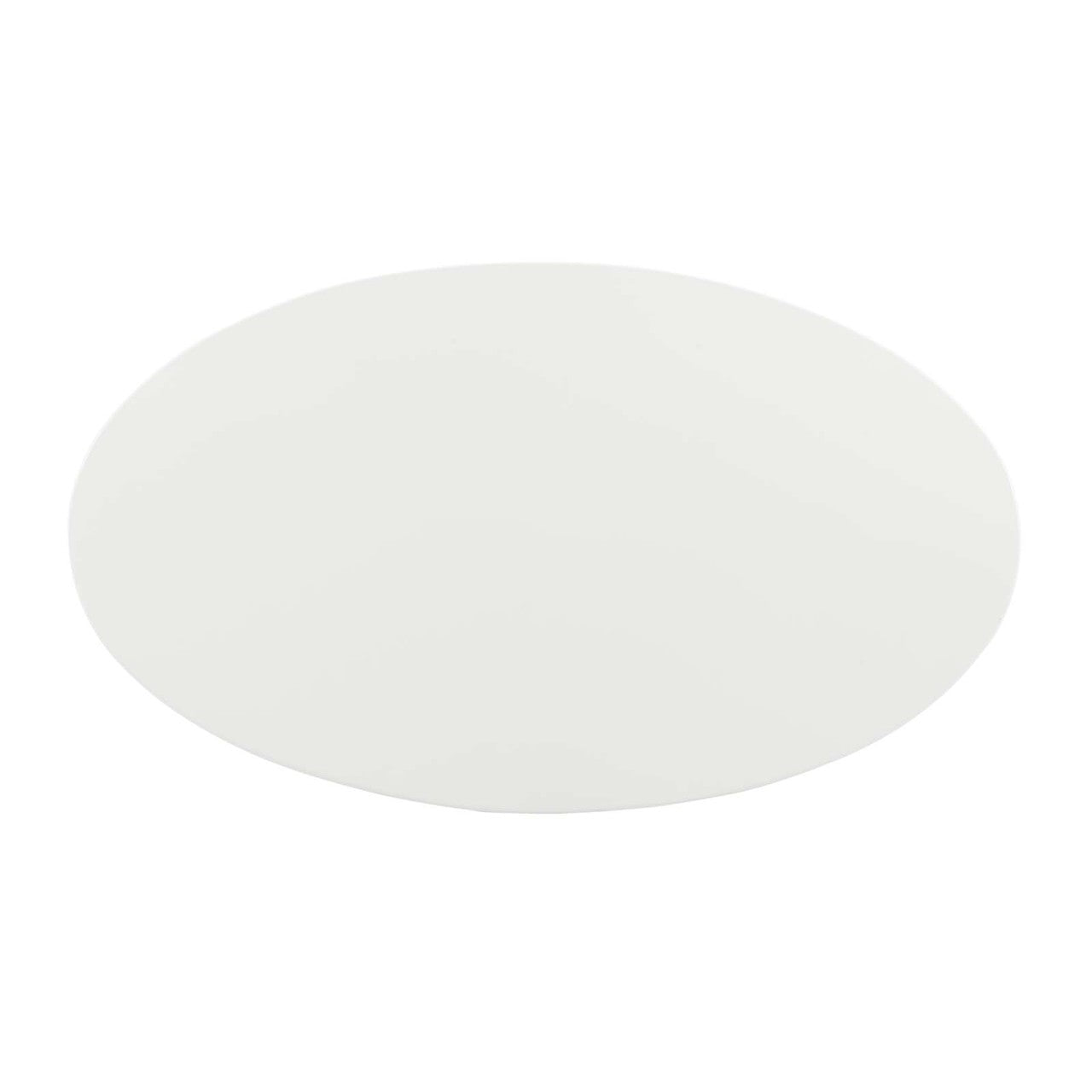 Lippa 48" Oval Dining Table, Metal Steel Wood, Gold White 15204